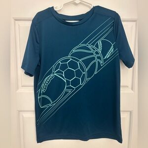 Jumping Beans Teal Sports Graphic Tee